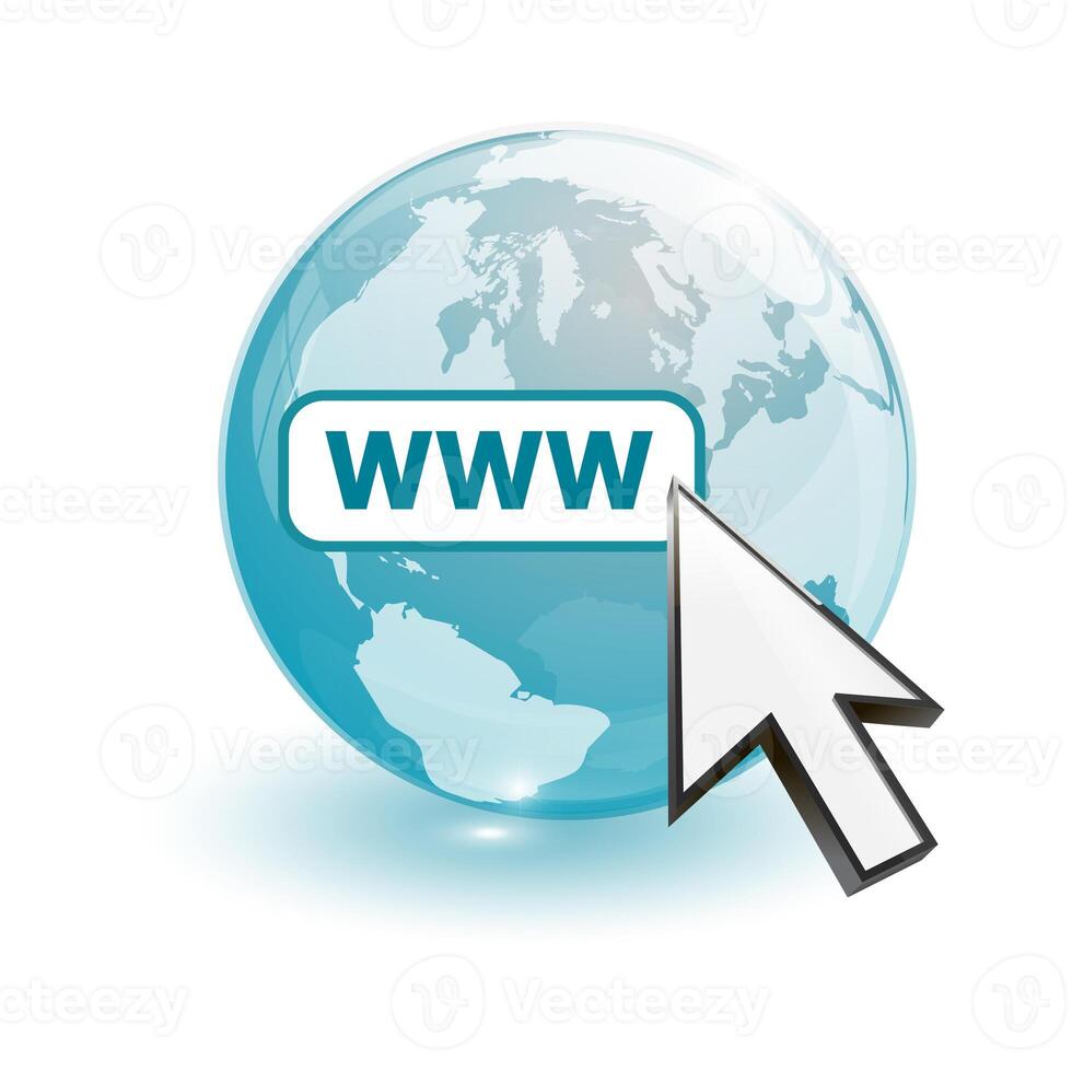 world map and world wide web searching photo