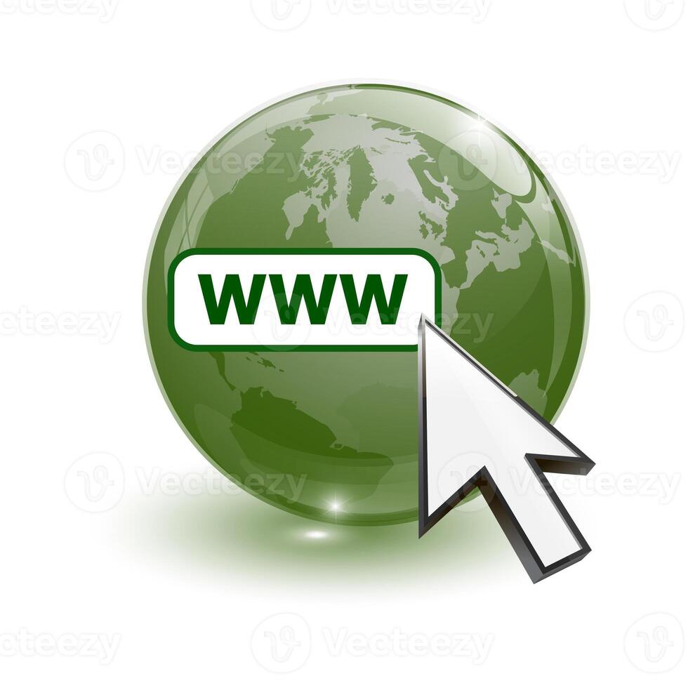 world map and world wide web searching photo