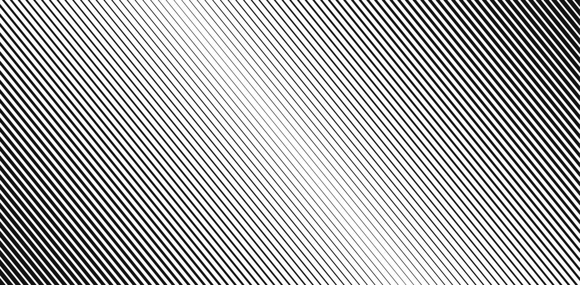 Striped halftone pattern. Black and white monochrome background with diagonal lines. Minimalistic print vector