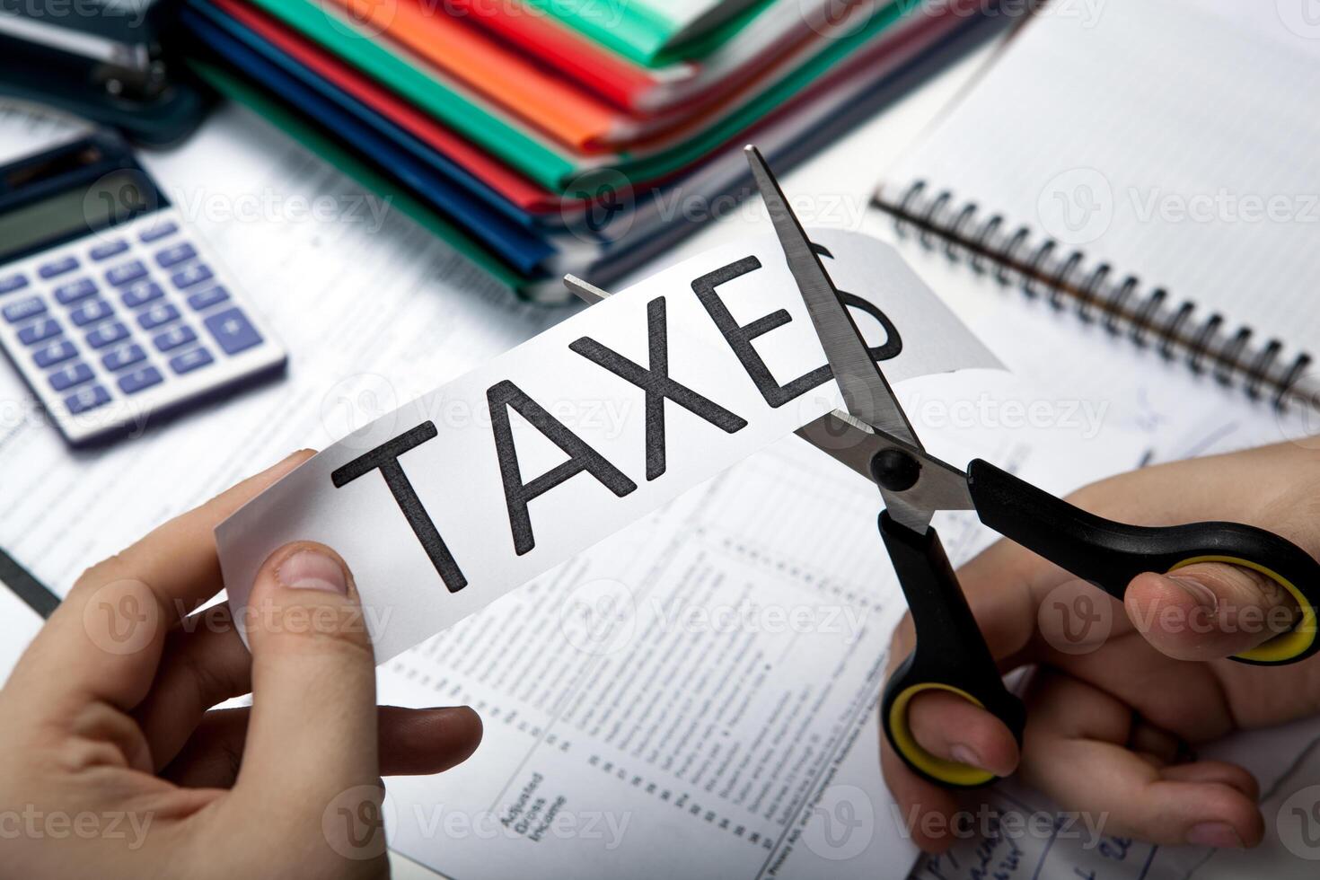 metaphor for the payment of taxes photo