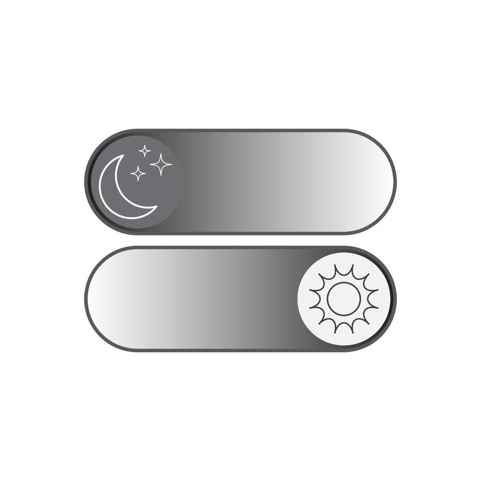 Day and Night Switch Button vector