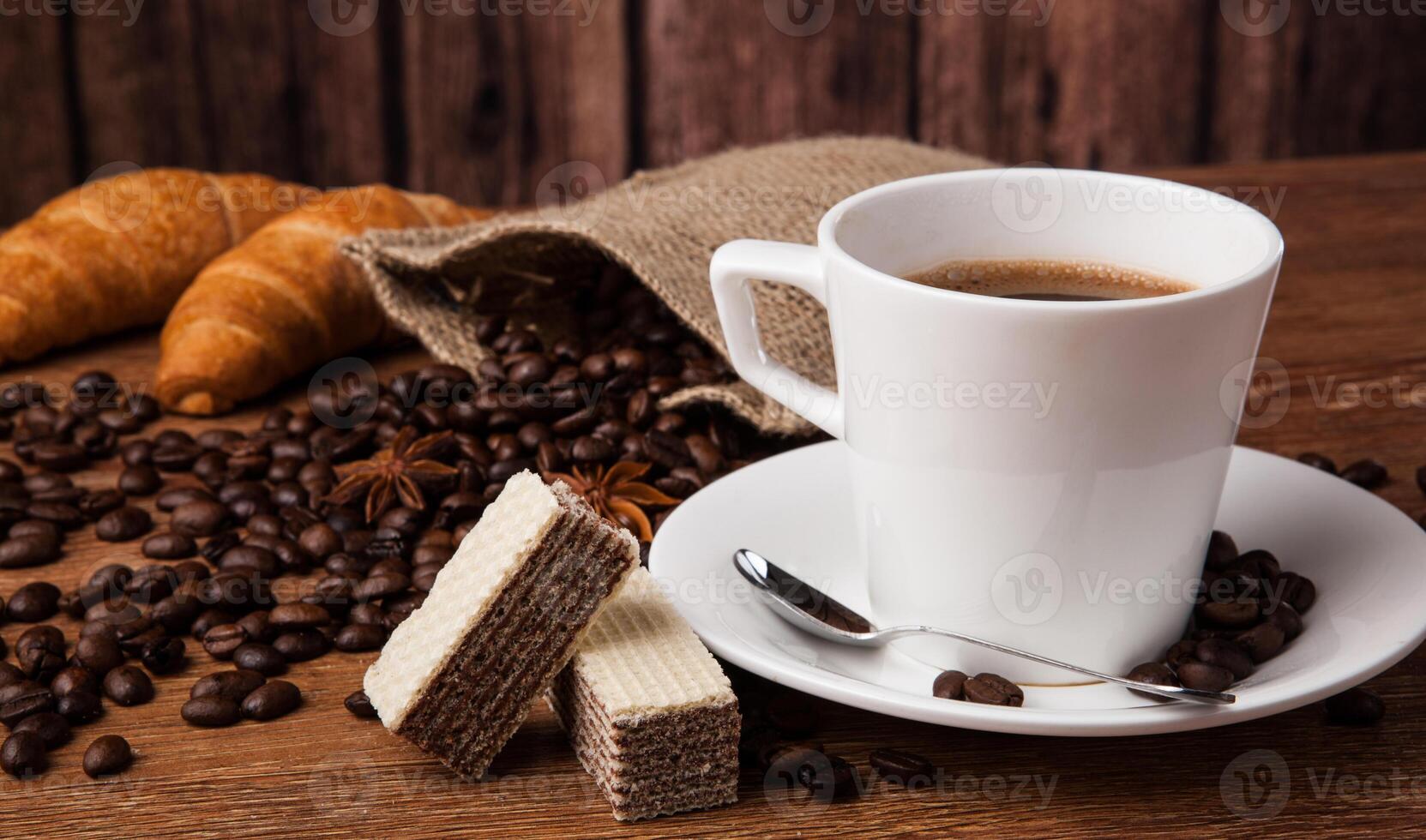 Coffee still life with cup of coffee photo