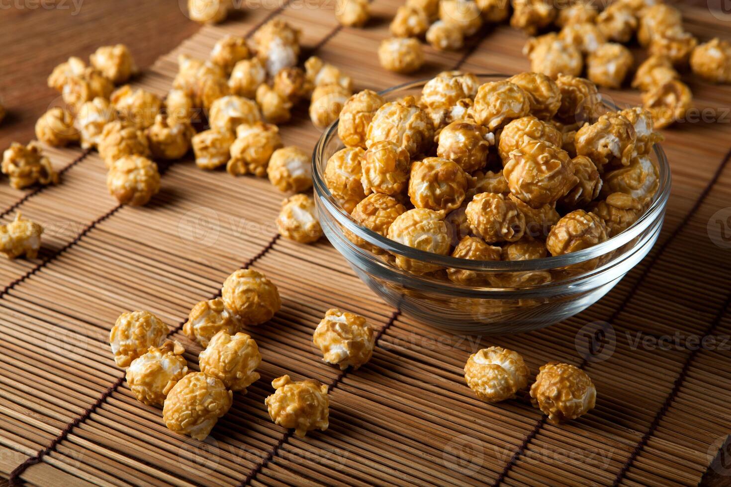 a lot of golden caramel corn photo