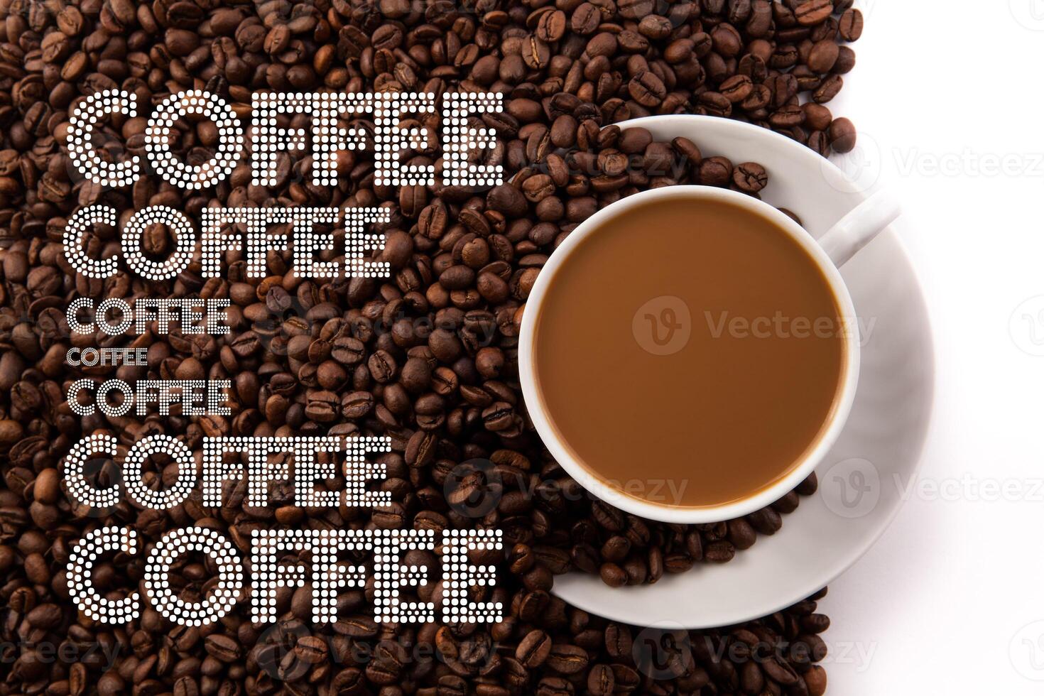 cup of coffee with milk photo