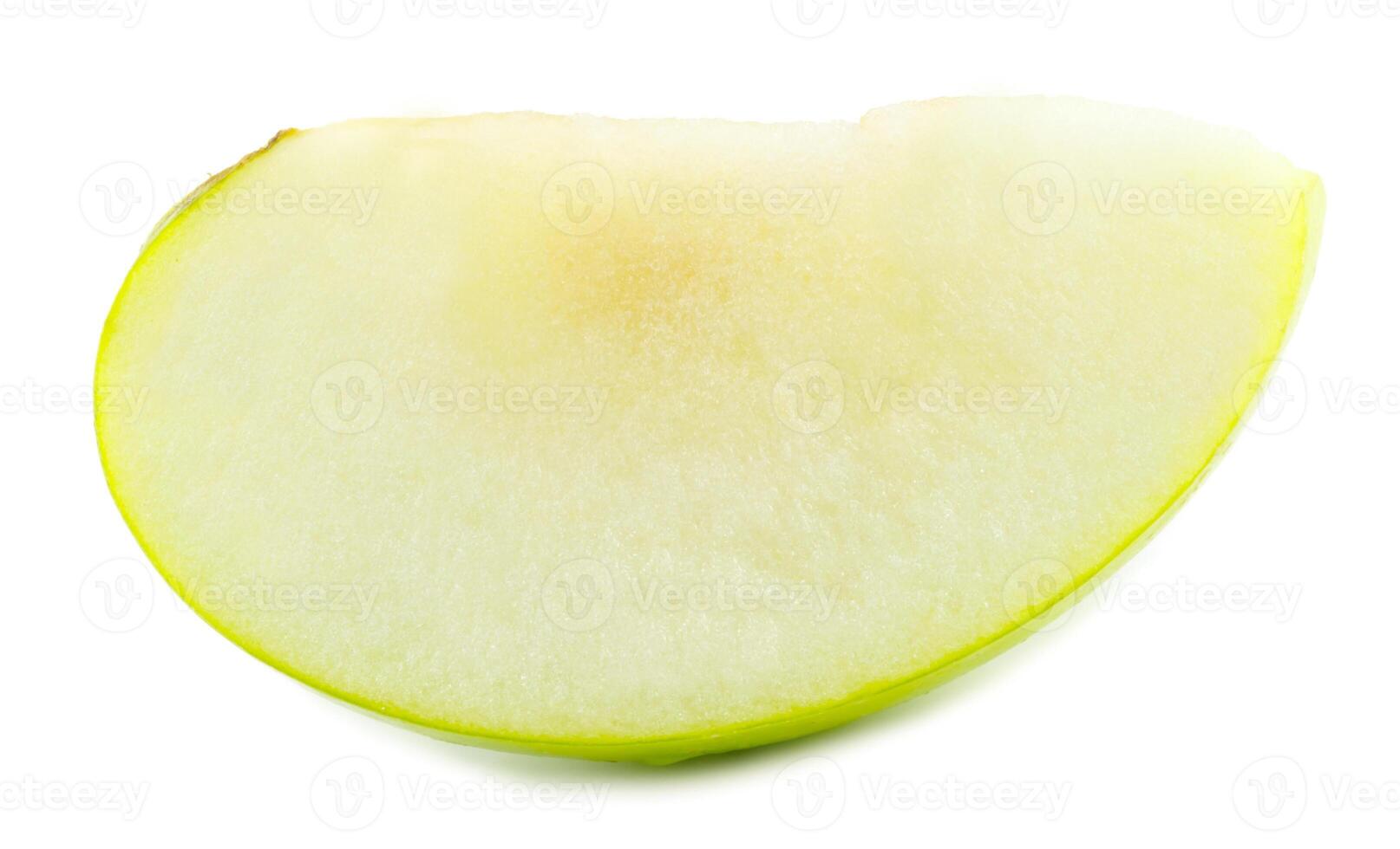 apple slice isolated on white background photo