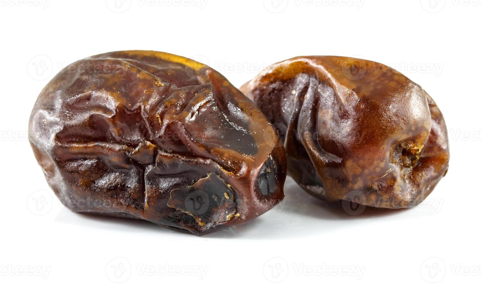 Fresh dates over white background photo