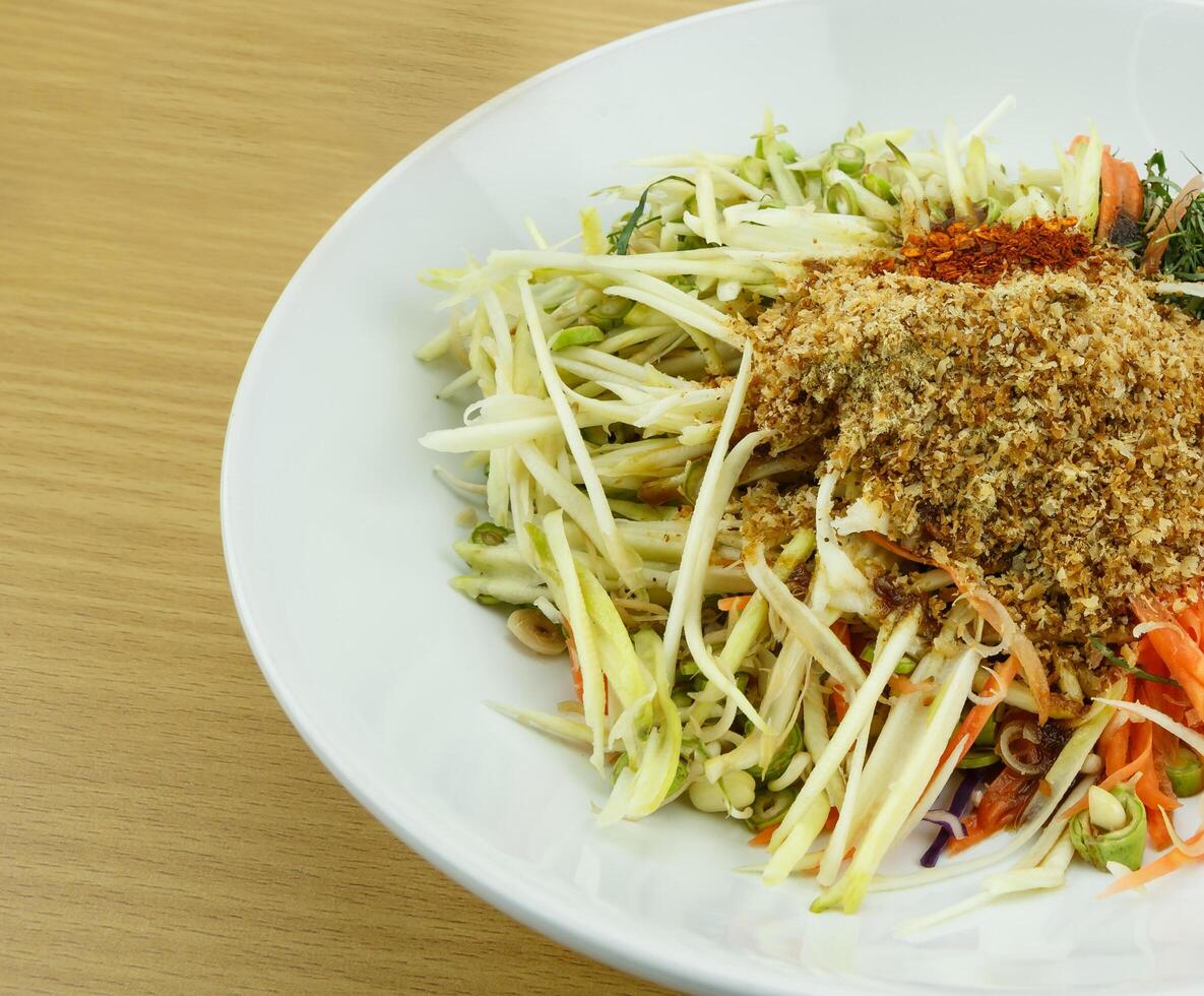 Thai Cuisine Khao Yam in Southern Style. photo