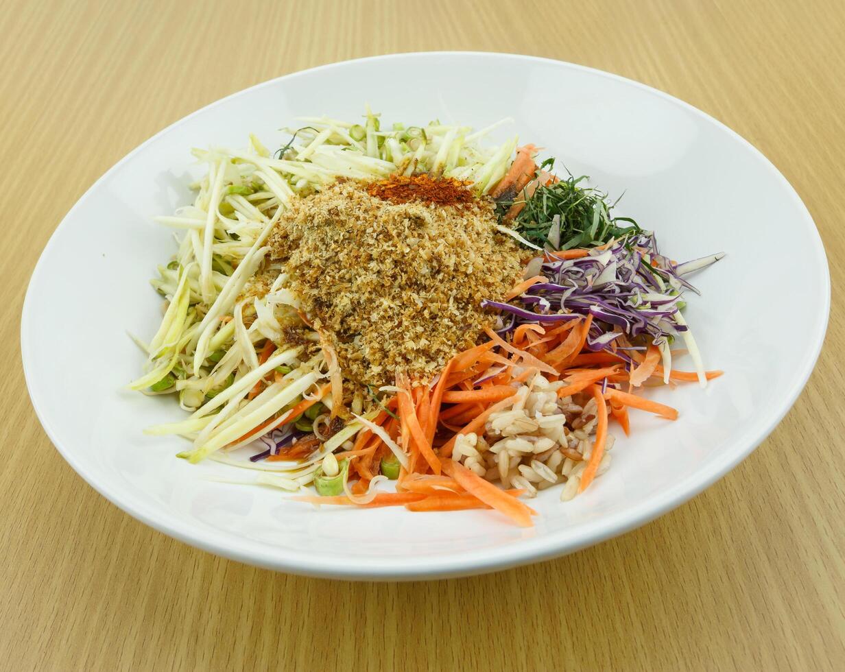 Thai Cuisine Khao Yam in Southern Style. photo