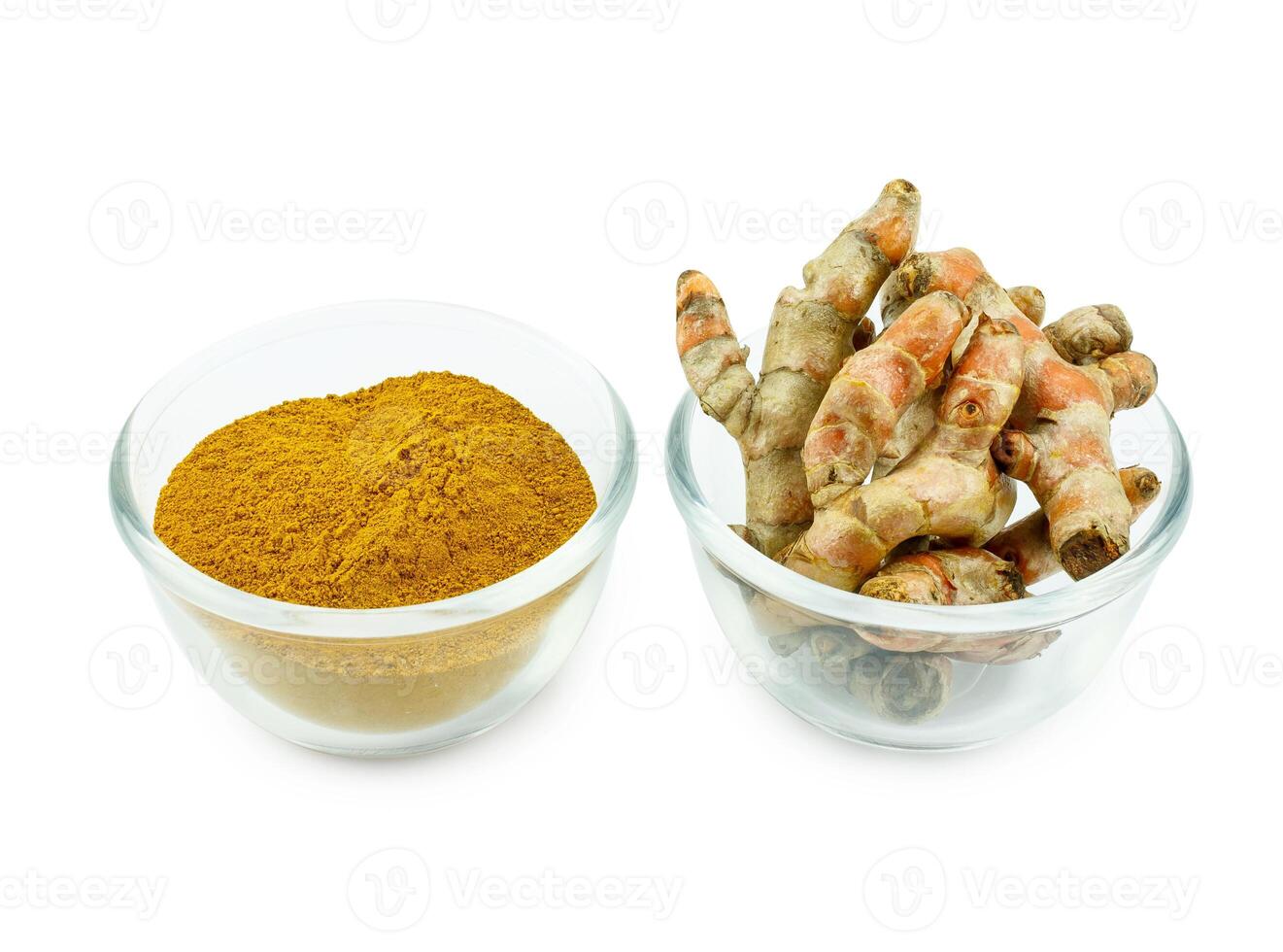 Turmeric root and turmeric powder for alternative medicine ,spa products and food ingredient. photo