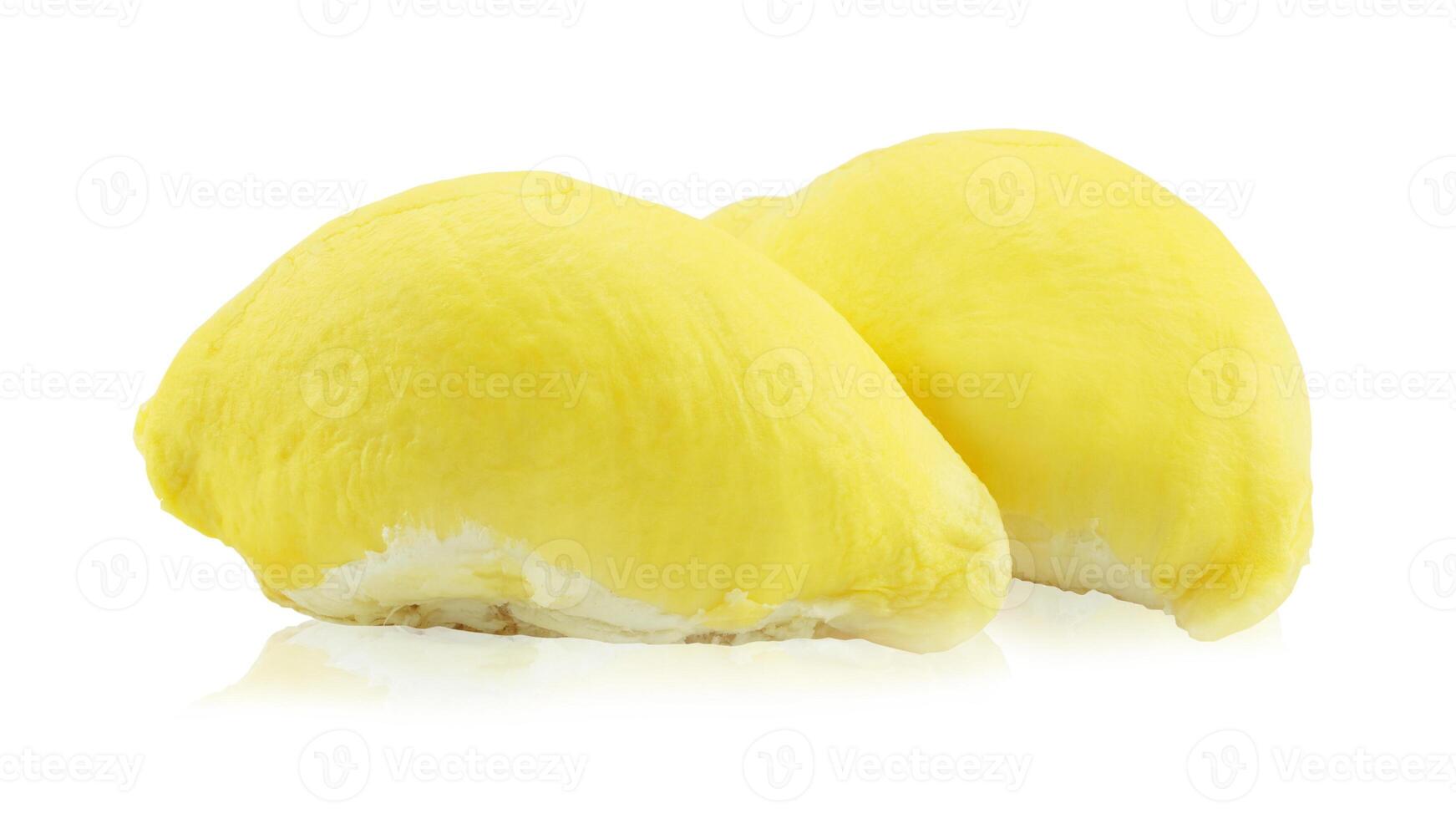 King of fruits, durian on white background with clipping path. photo
