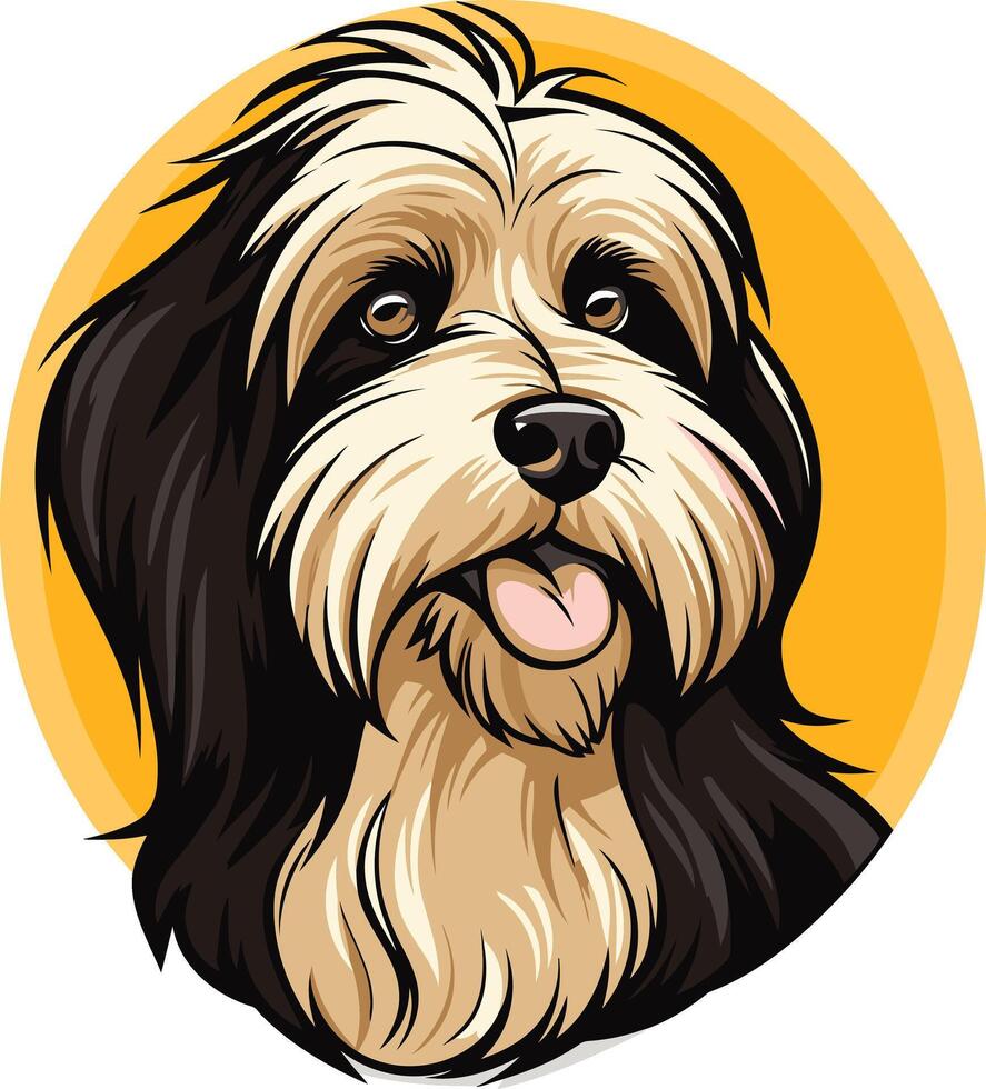 Adorable cartoon illustration of a happy bichon frise dog, perfect for pet related projects, greeting cards, and social media vector