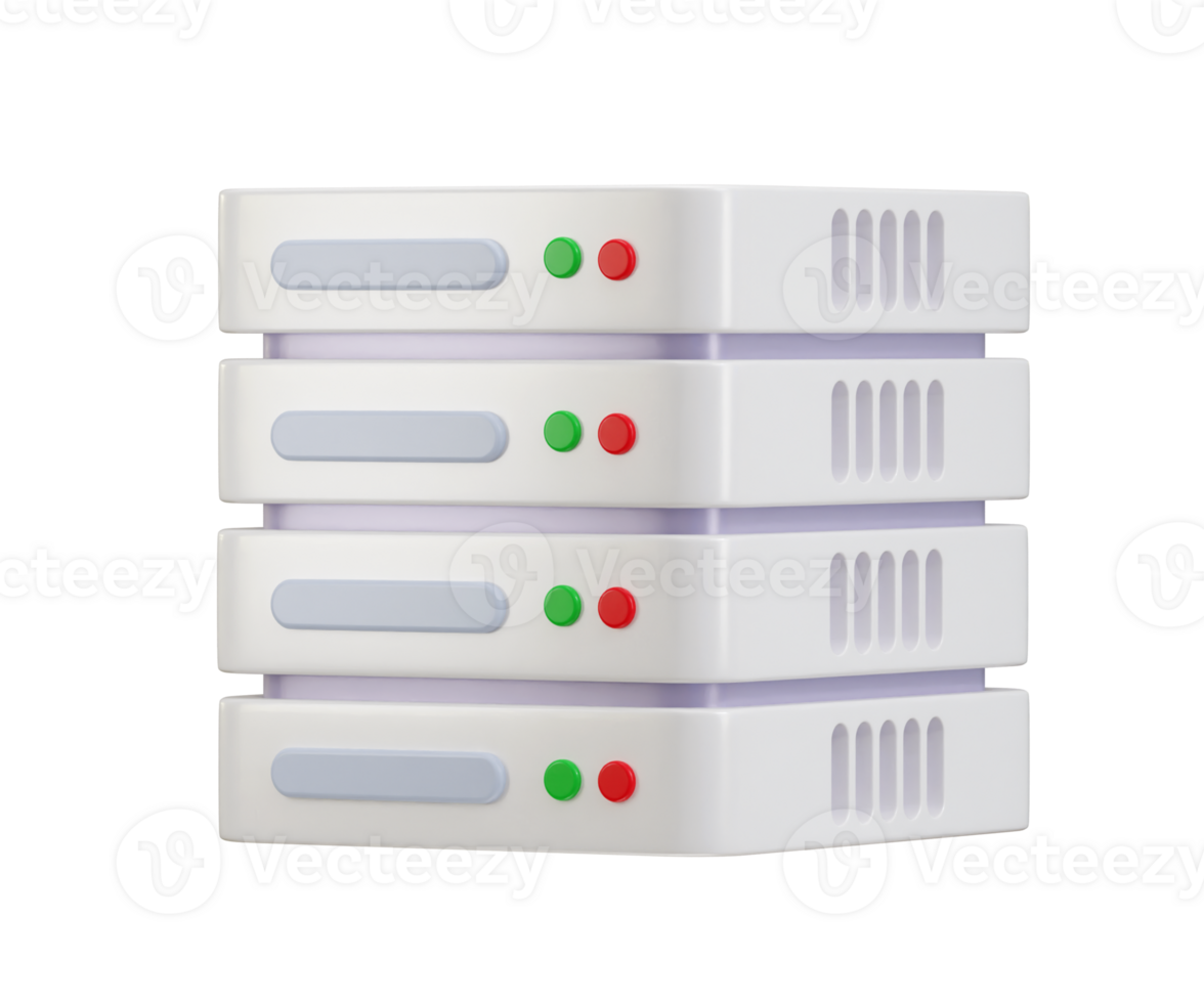 data Centrum, server 3d ikon, server, data, webb värd, moln lagring ikon 3d framställa png