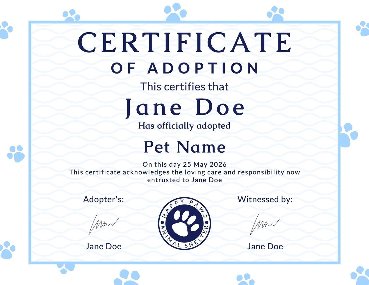 Adoption Certificate 49421517 Template adoption-certificate-49421517-template