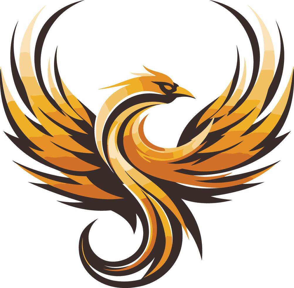 Abstract Phoenix Design vector