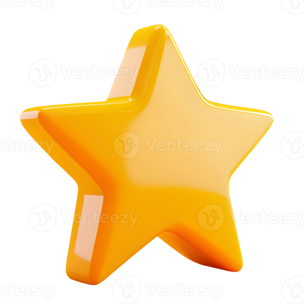 Five-Pointed Star Icon Representing High Quality and Customer Trust png