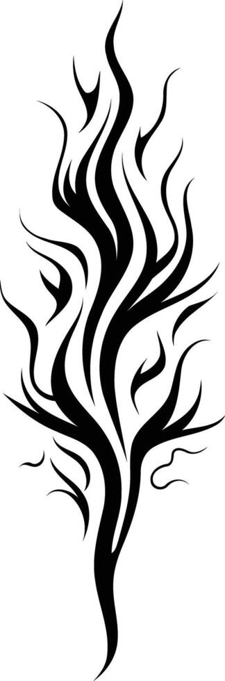 Abstract tribal tattoo design, perfect for body art inspiration, graphic design, or as a symbol of strength and individuality vector