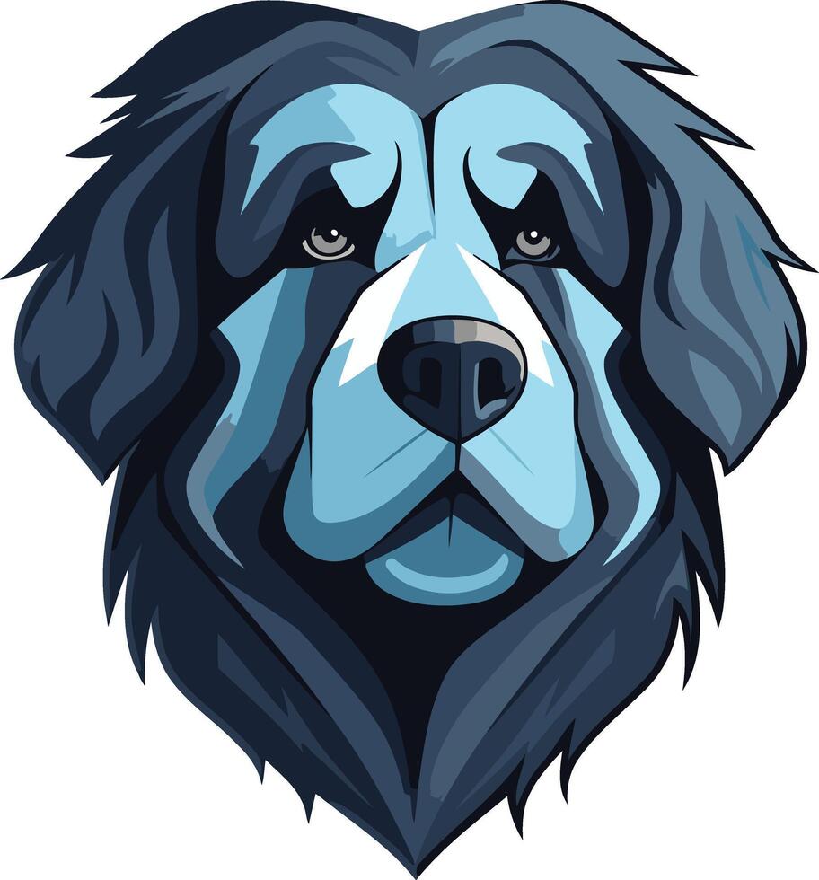 A friendly cartoon illustration of a dog's face, perfect for pet related businesses, websites, or social media vector