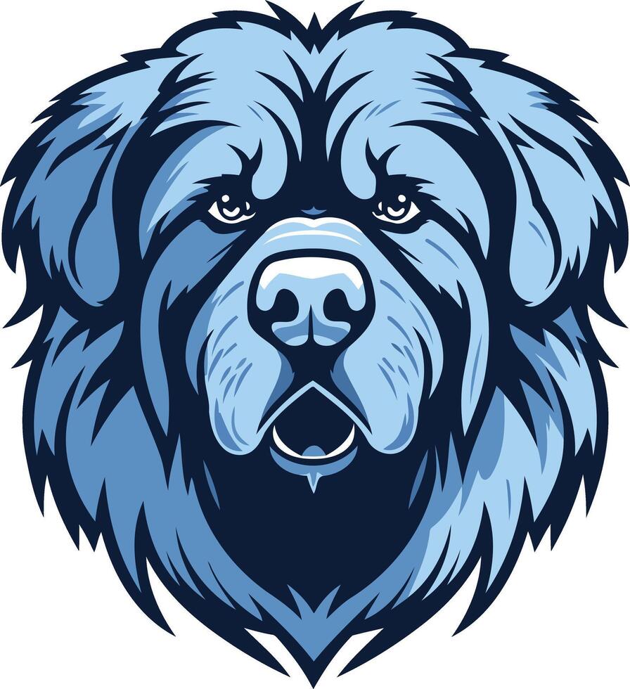 A bold and powerful illustration of a dog's head, perfect for branding, logos, or pet related designs vector