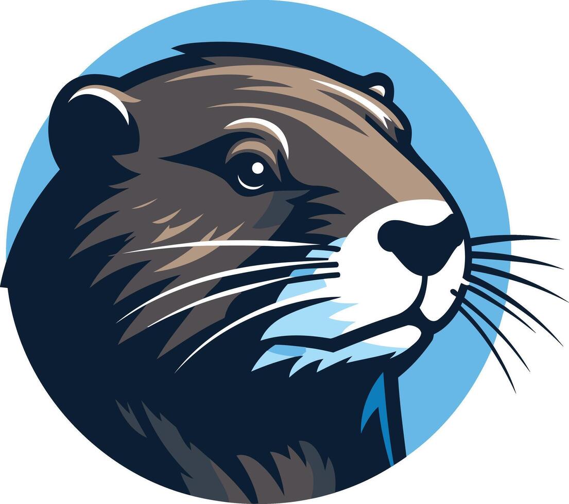 Otter Mascot Illustration vector