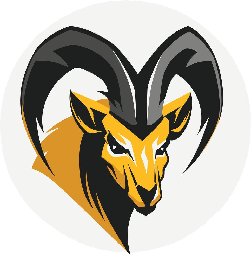 Bold and powerful, this ram logo is perfect for sports teams, businesses, and brands seeking a strong and masculine identity vector