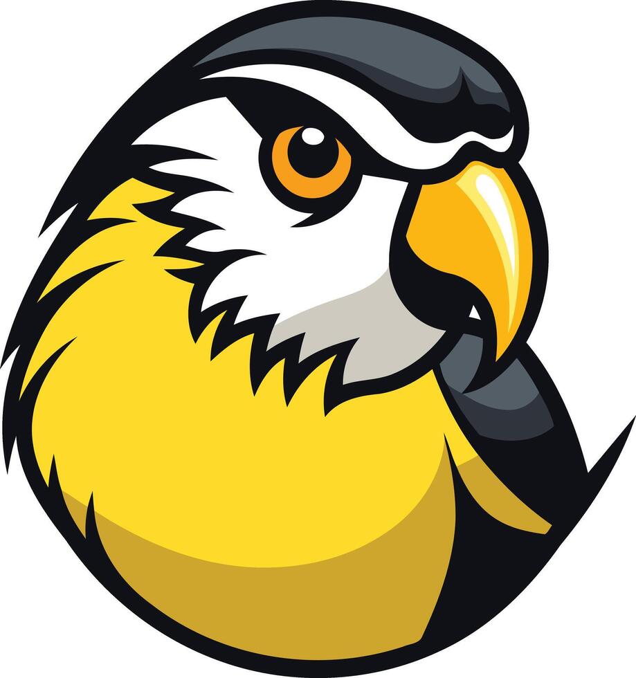 Cartoon Eagle Head Mascot Design vector