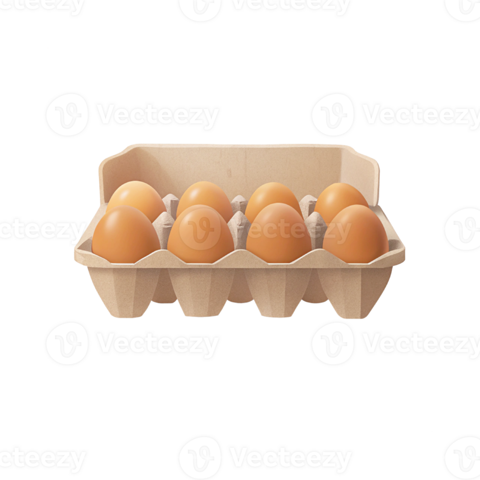 brown eggs in a box png