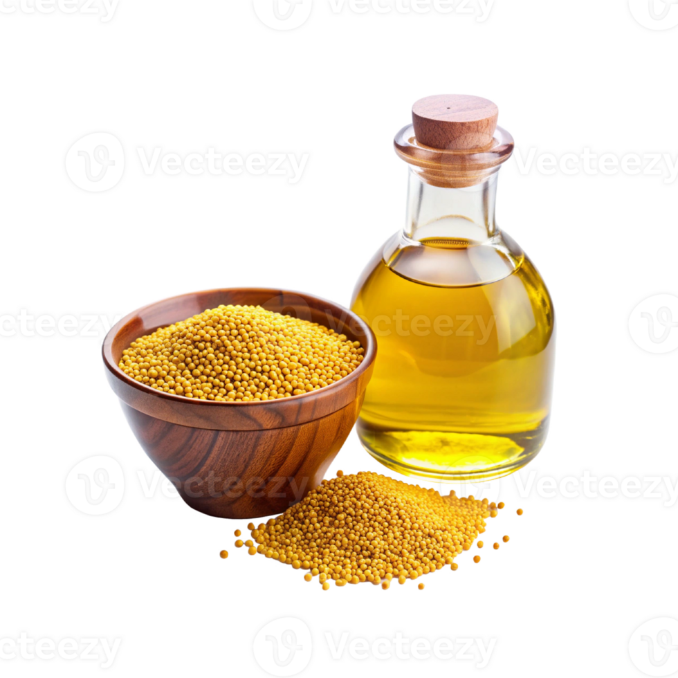 Mustard seeds and Mustard oil png