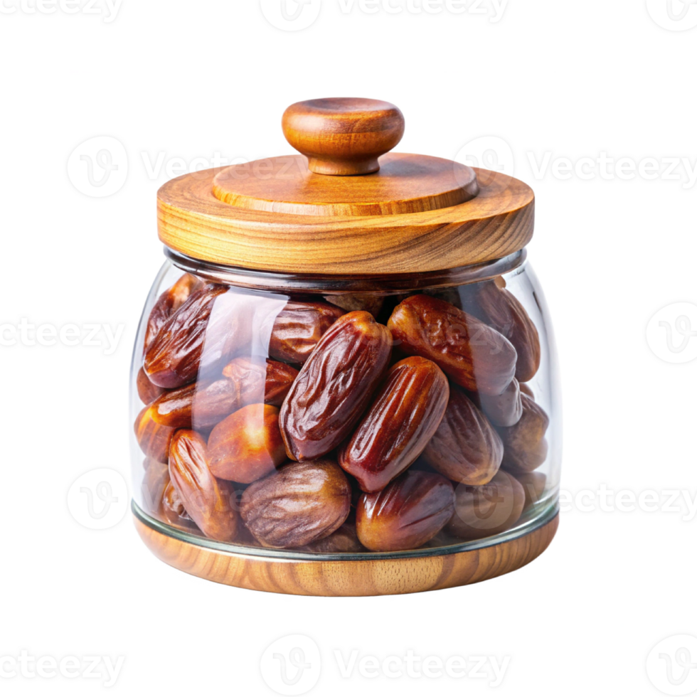 dates filled with glass jar png