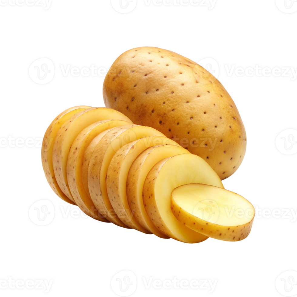 Image of rounds pieces of potatoes png