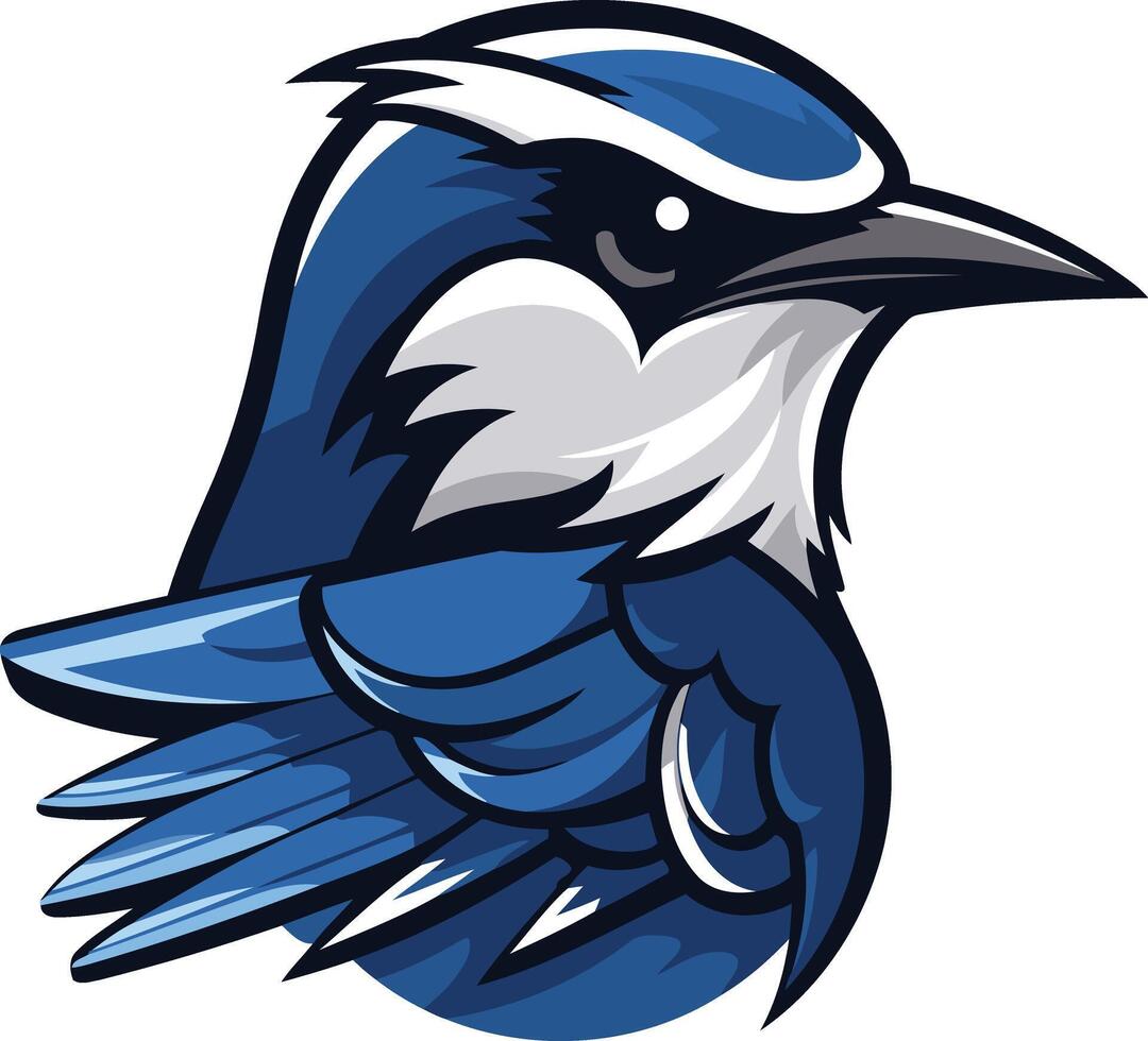 Blue Jay Mascot Design vector