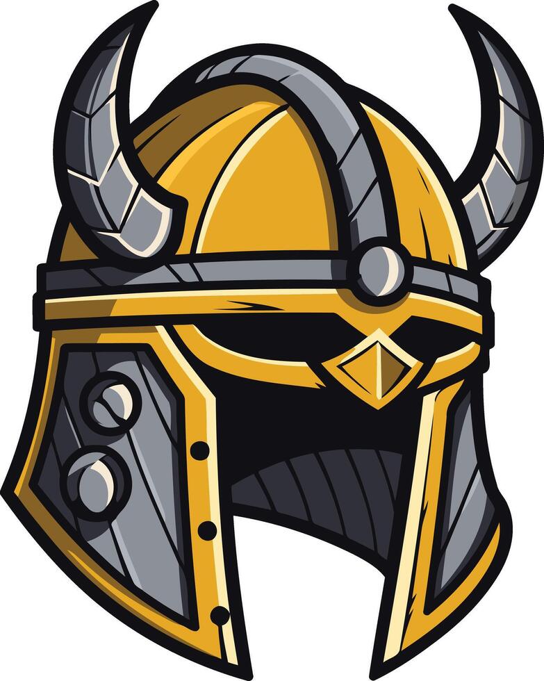 A Viking Helmet with Horns vector