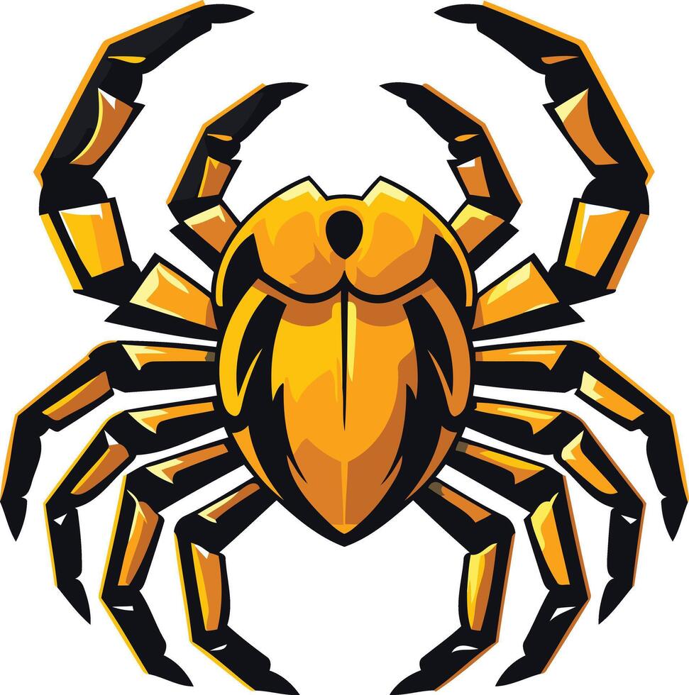 Golden Crab Illustration vector