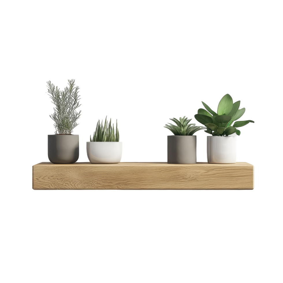 Floating shelf on Transparent background png