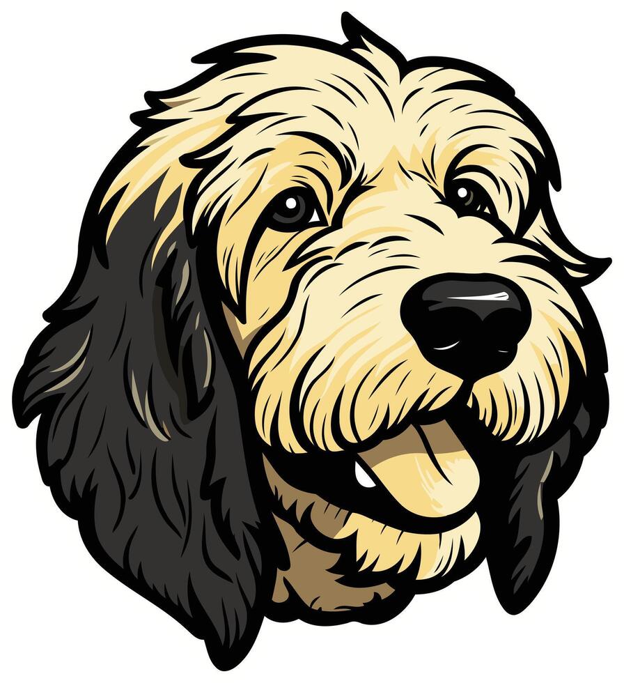Cute Cartoon Doodle of a Dog vector