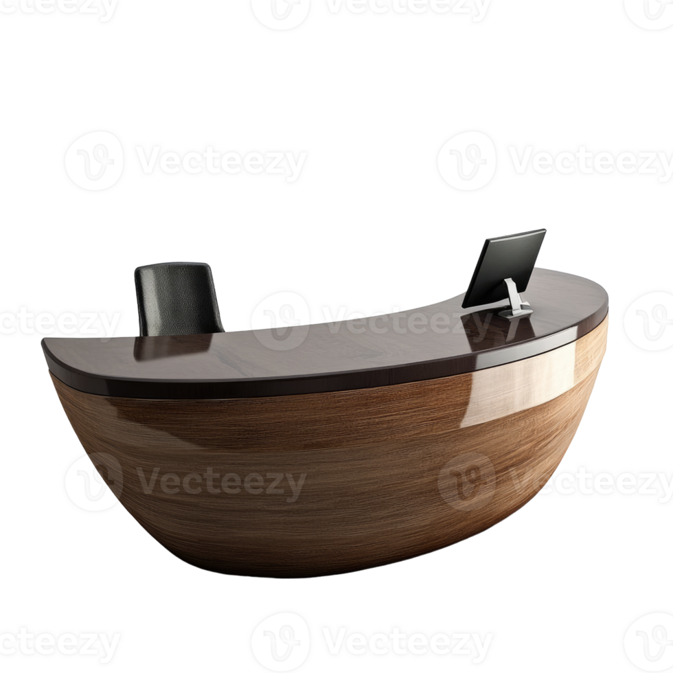 Reception desk on Transparent background png