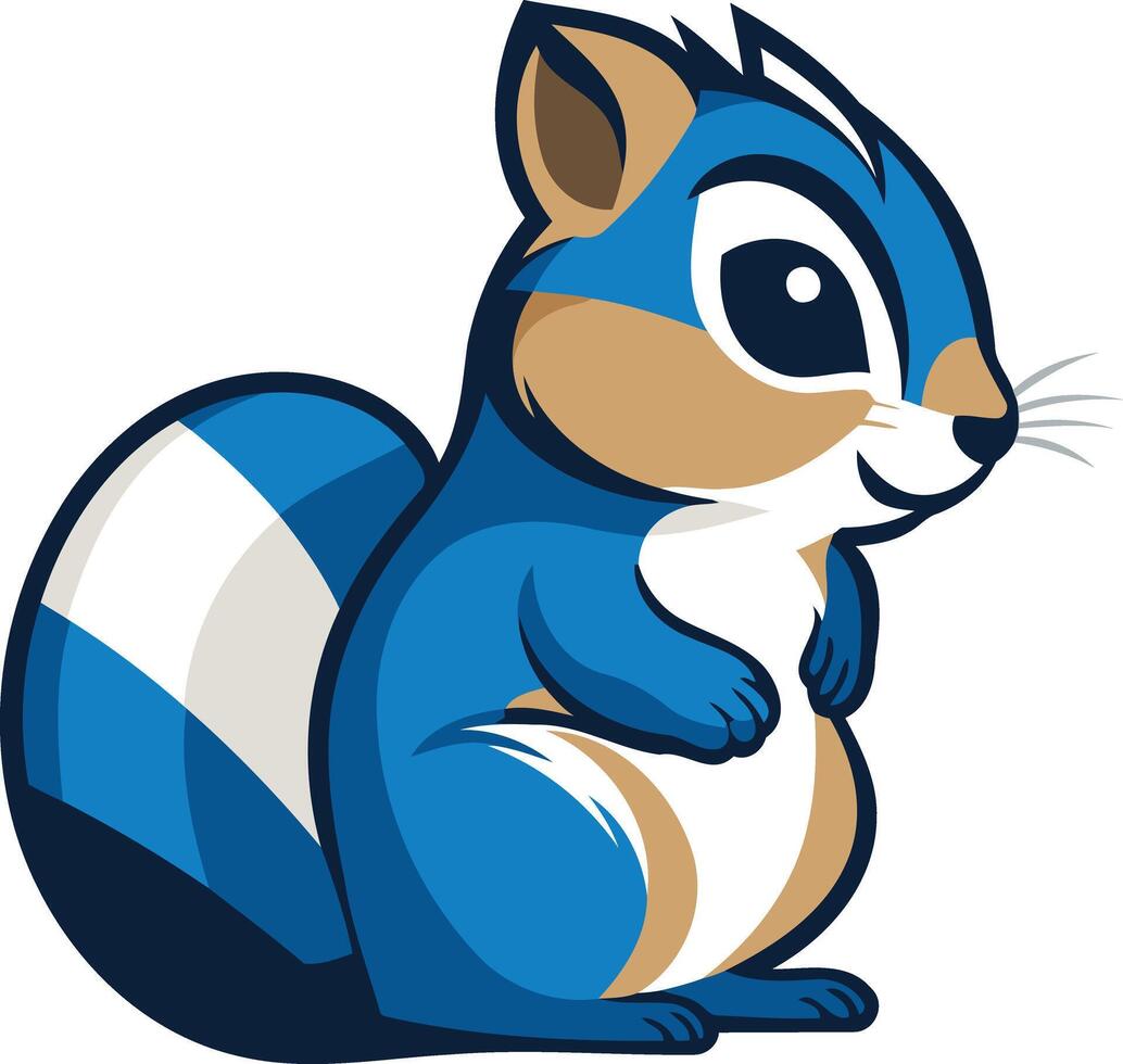 Cute Cartoon Squirrel Illustration vector