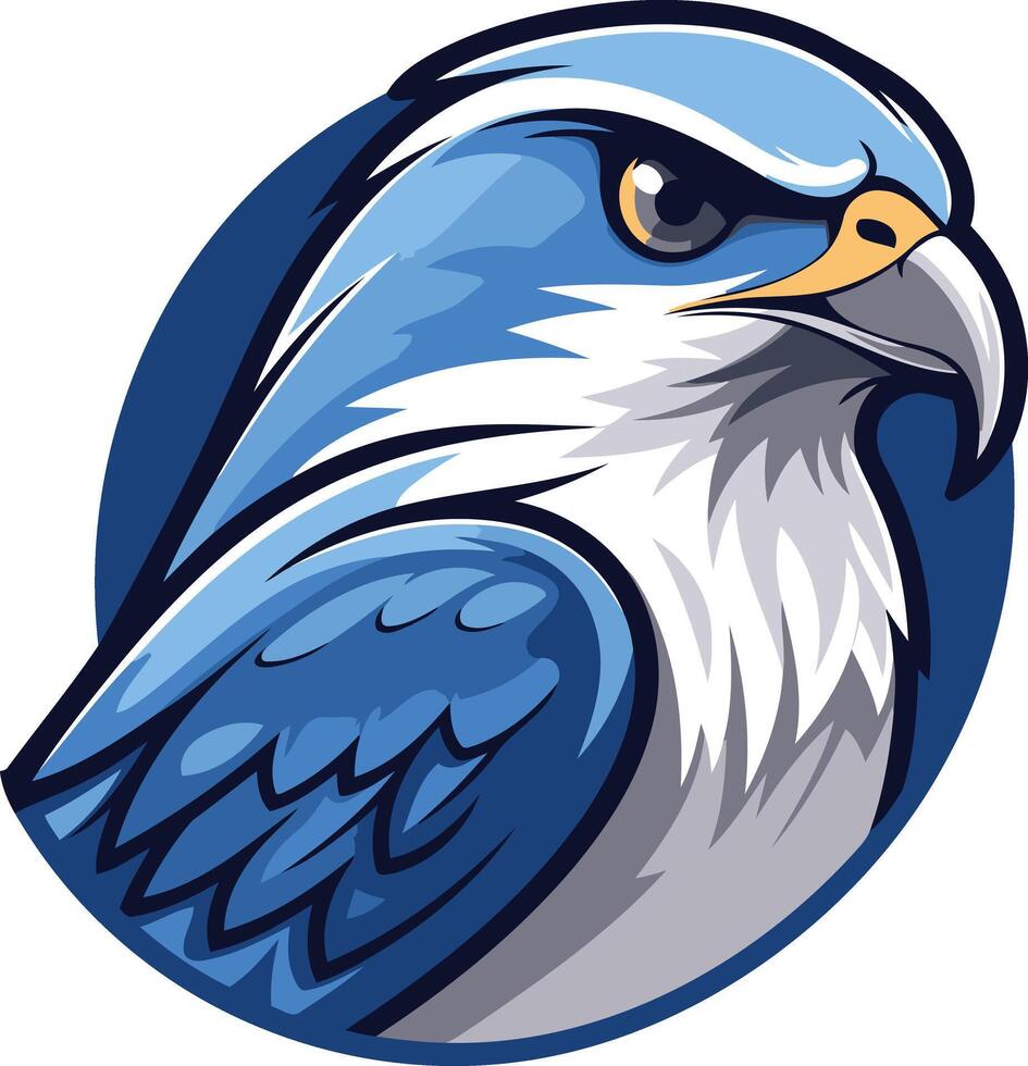 Blue Falcon Mascot Illustration vector