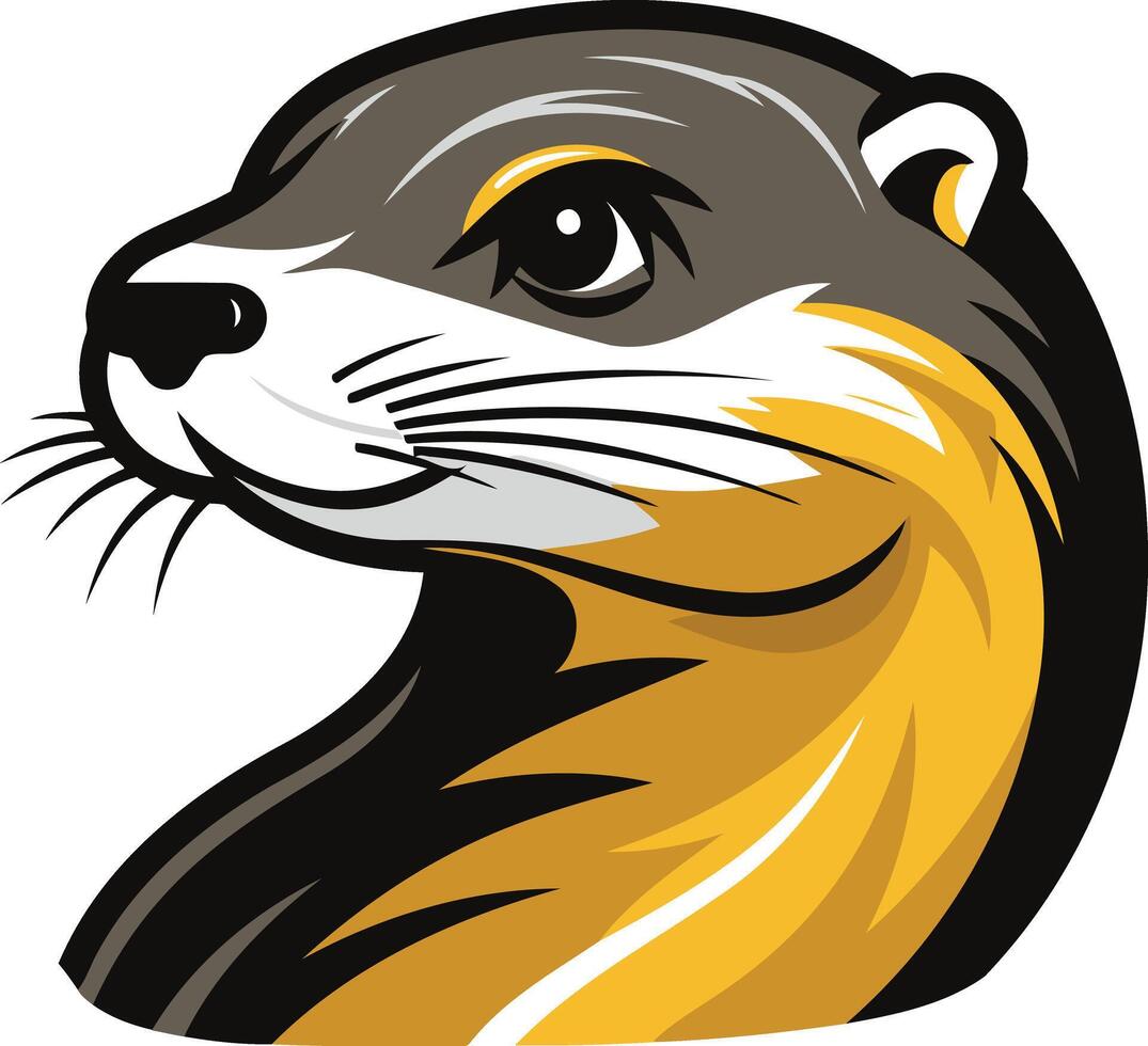 Otter Mascot Illustration vector