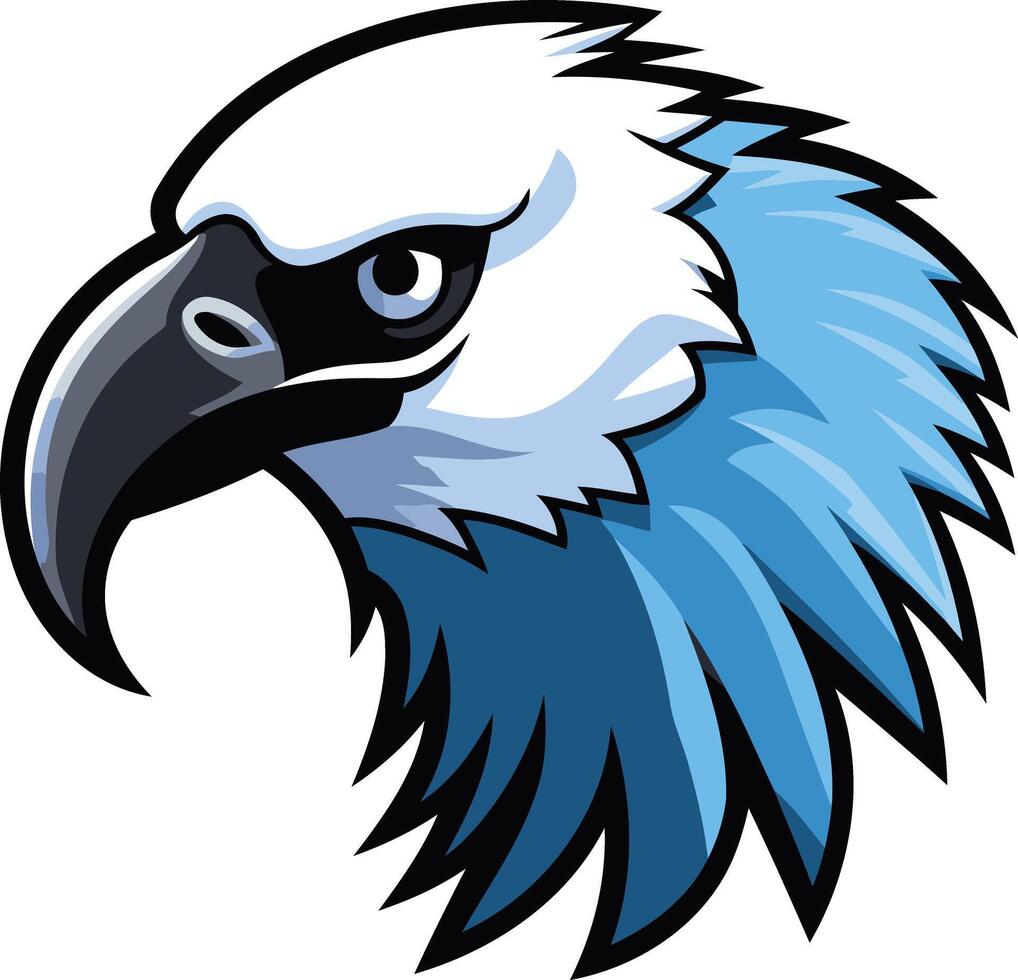 Powerful Eagle Head Mascot Design vector
