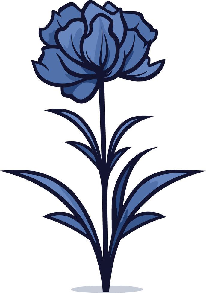 Blue Flower Illustration vector