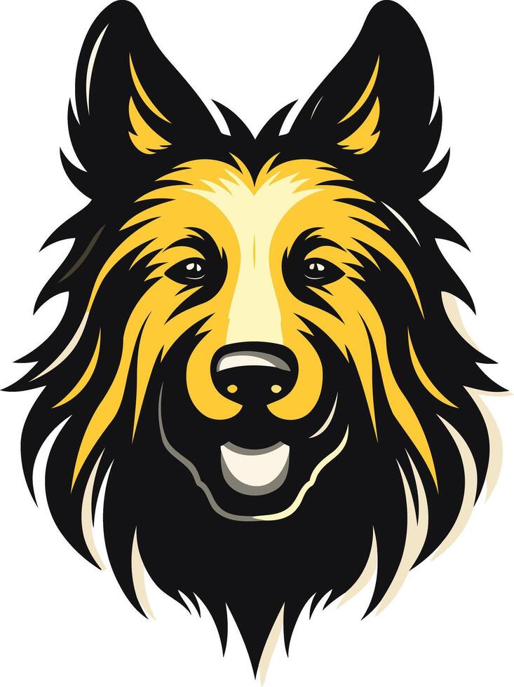 Smiling Dog Mascot Illustration vector