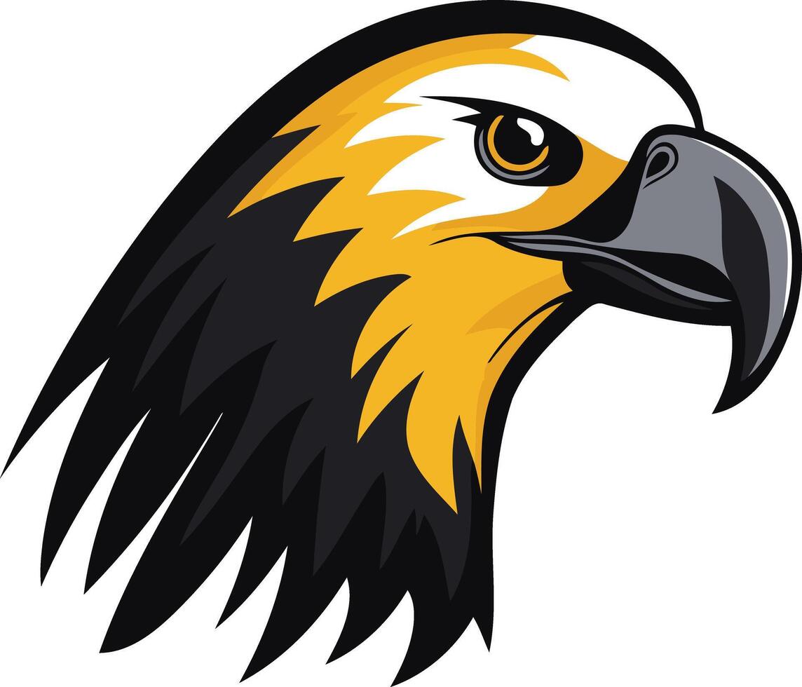 Eagle Head with Sharp Gaze vector