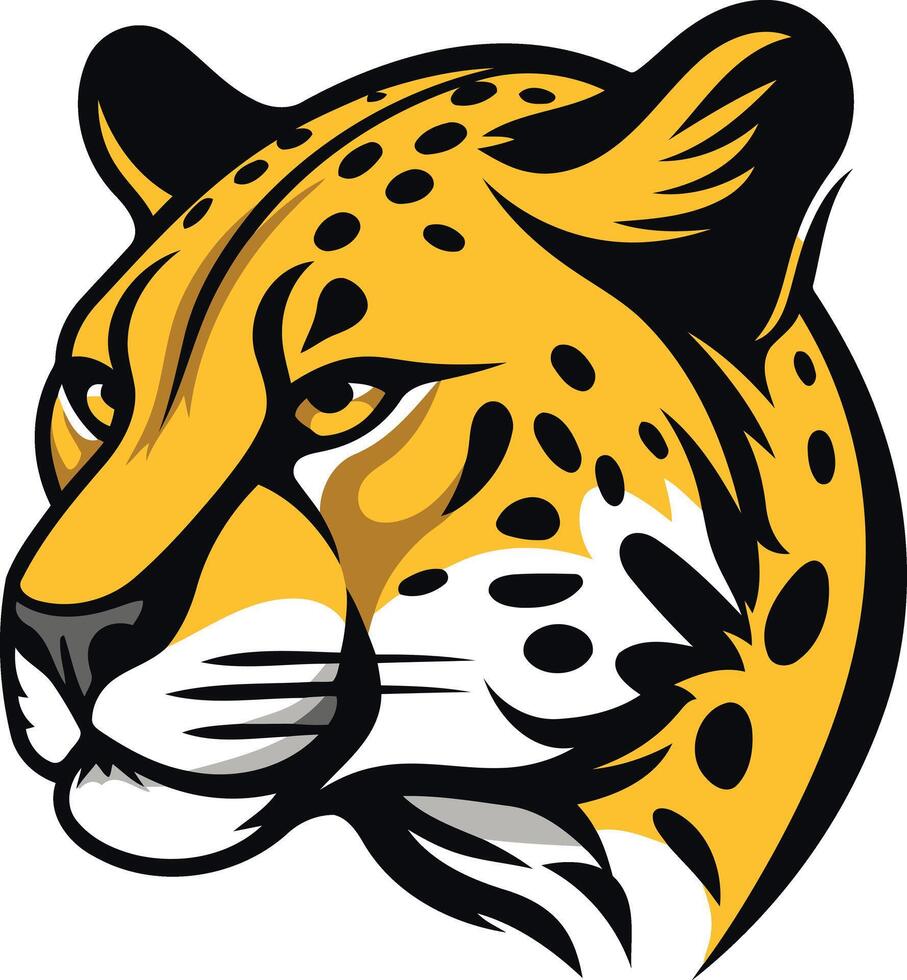 Cheetah Head Mascot Illustration vector