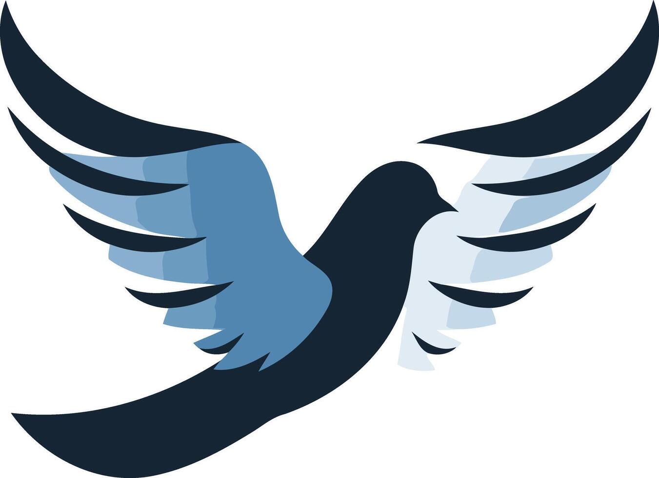 Blue Dove in Flight vector