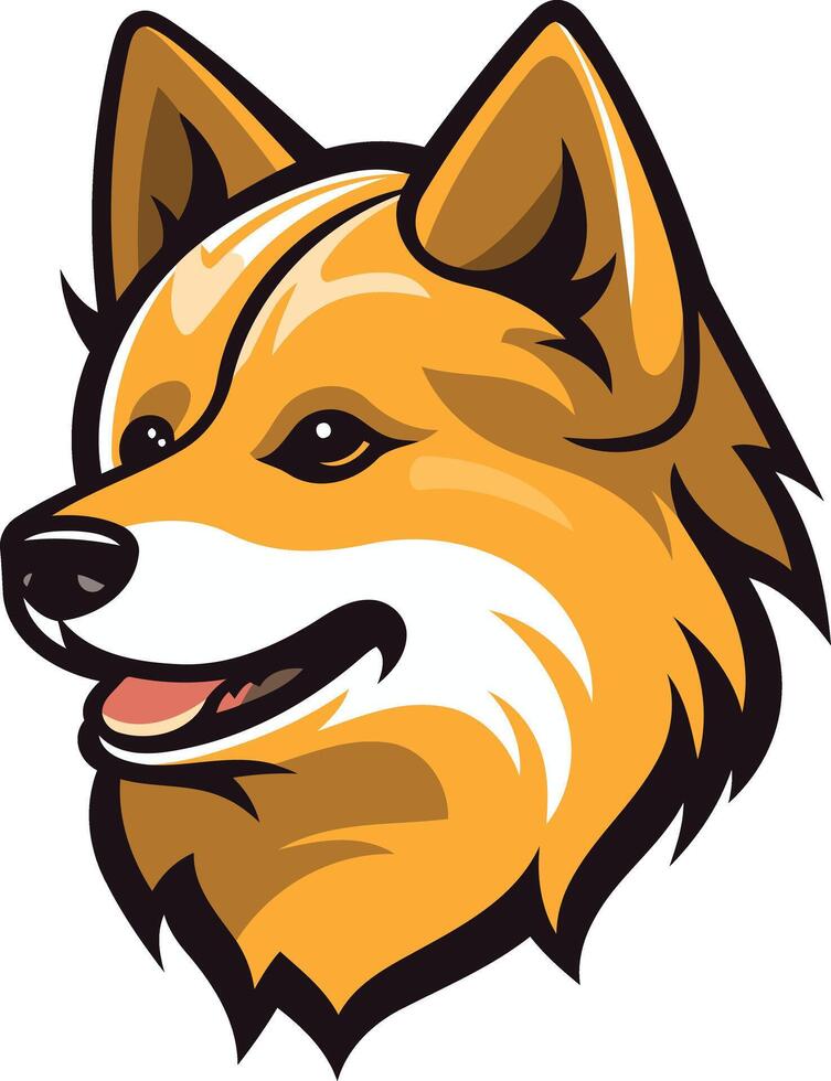 Cartoon Illustration of a Friendly Dog vector