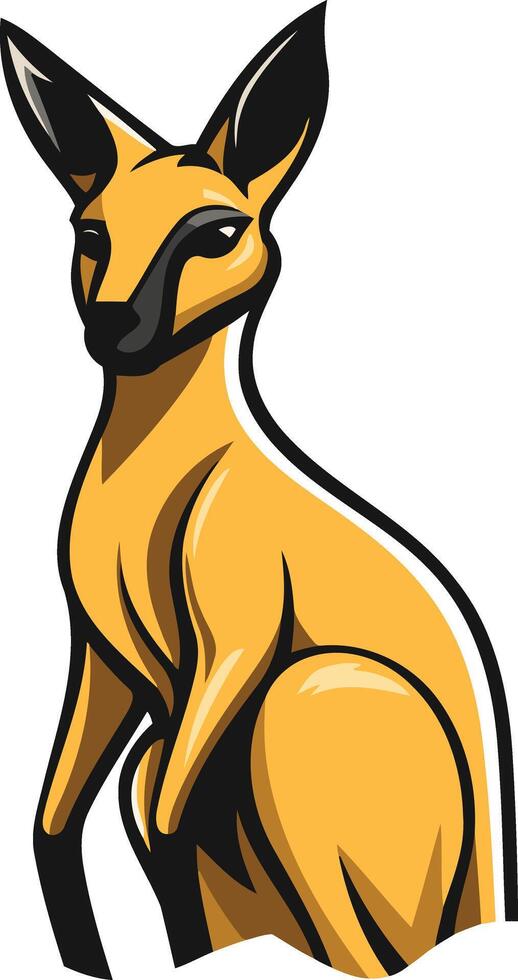 Cartoon Kangaroo Illustration vector