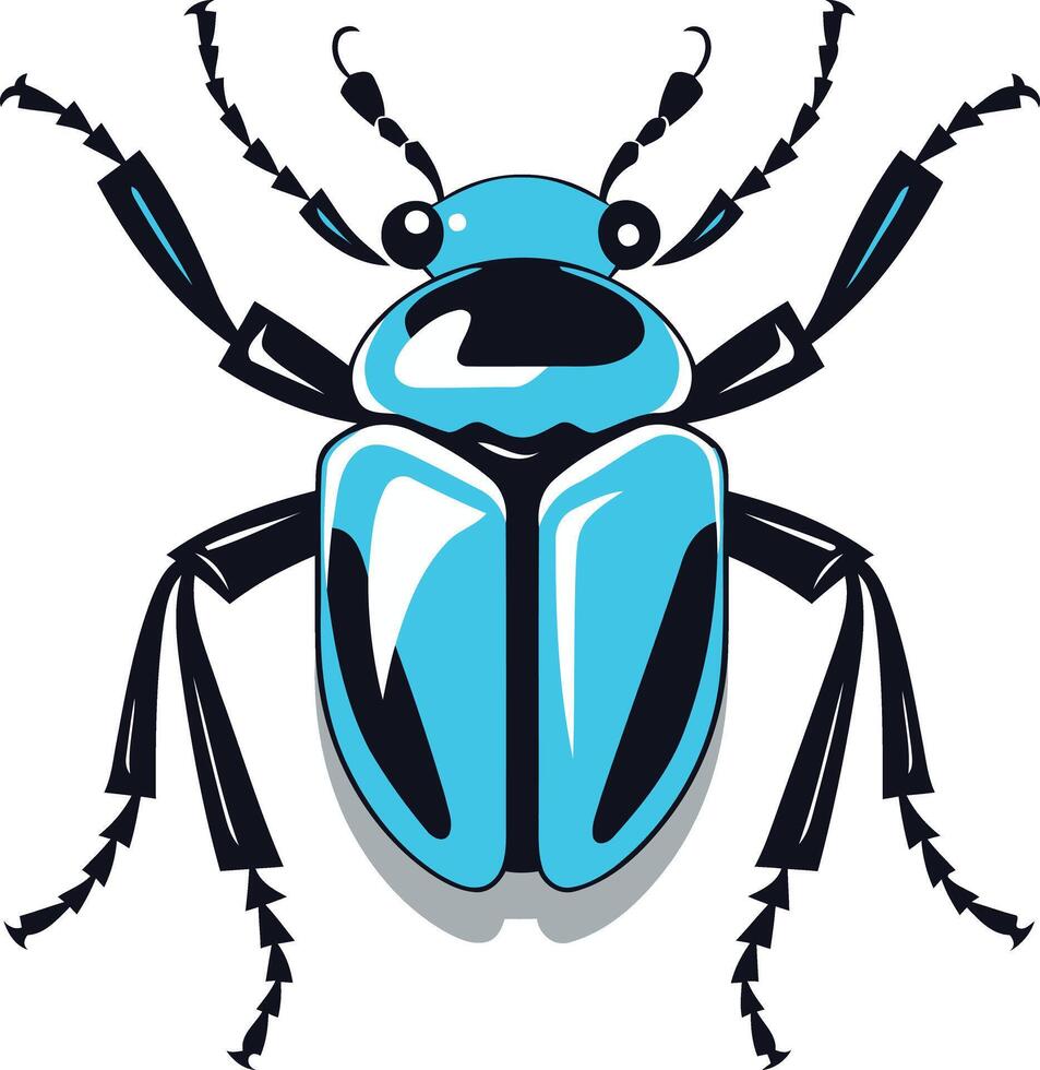 Blue Beetle Illustration vector