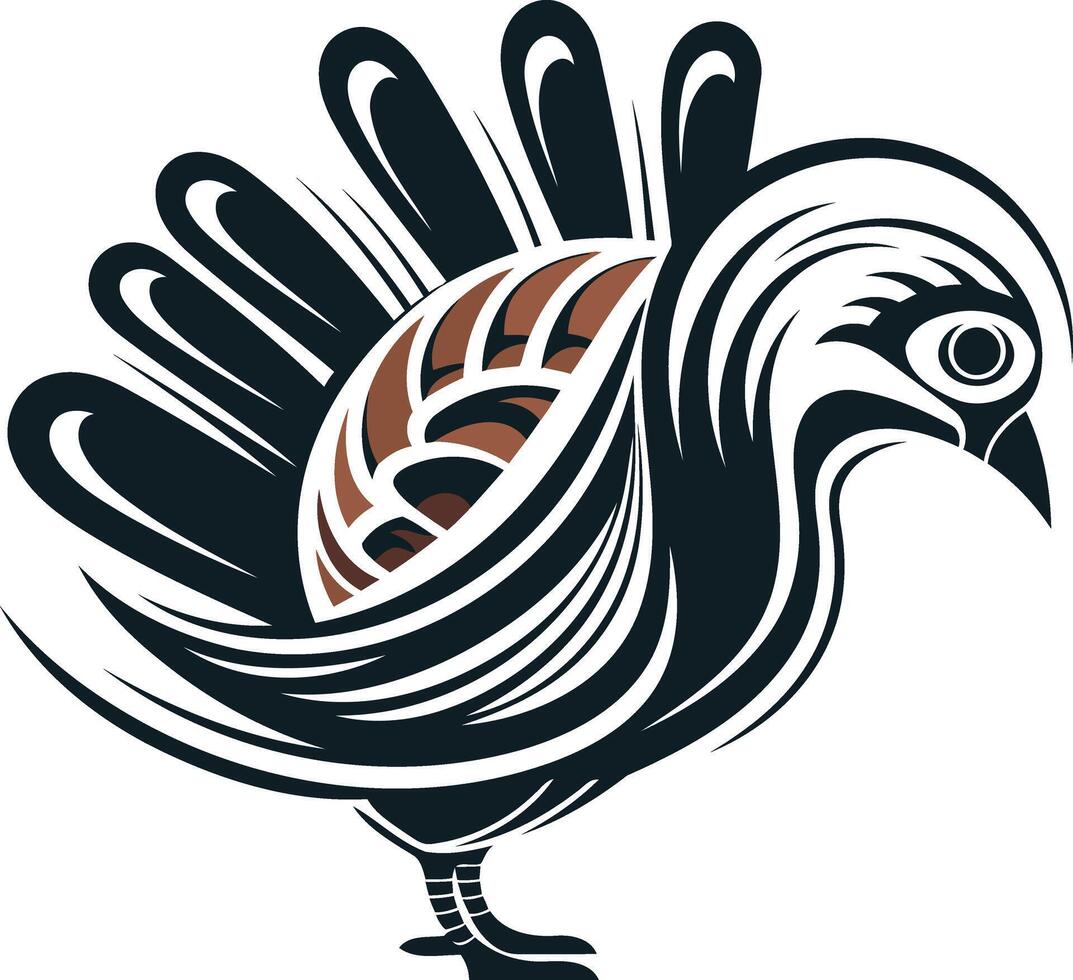 Stylized Turkey Design vector