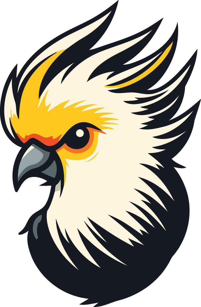 Cockatoo Head Illustration vector