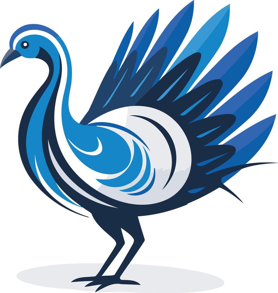 Stylized Bird Illustration vector